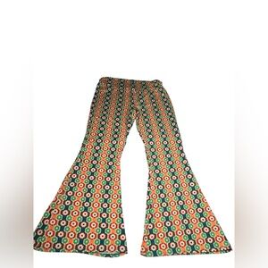 EARTHBOUND Colorful Floral boho flare Pants